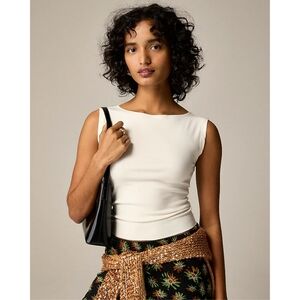 NWT J.Crew Refined Rib Shell Tank Size L